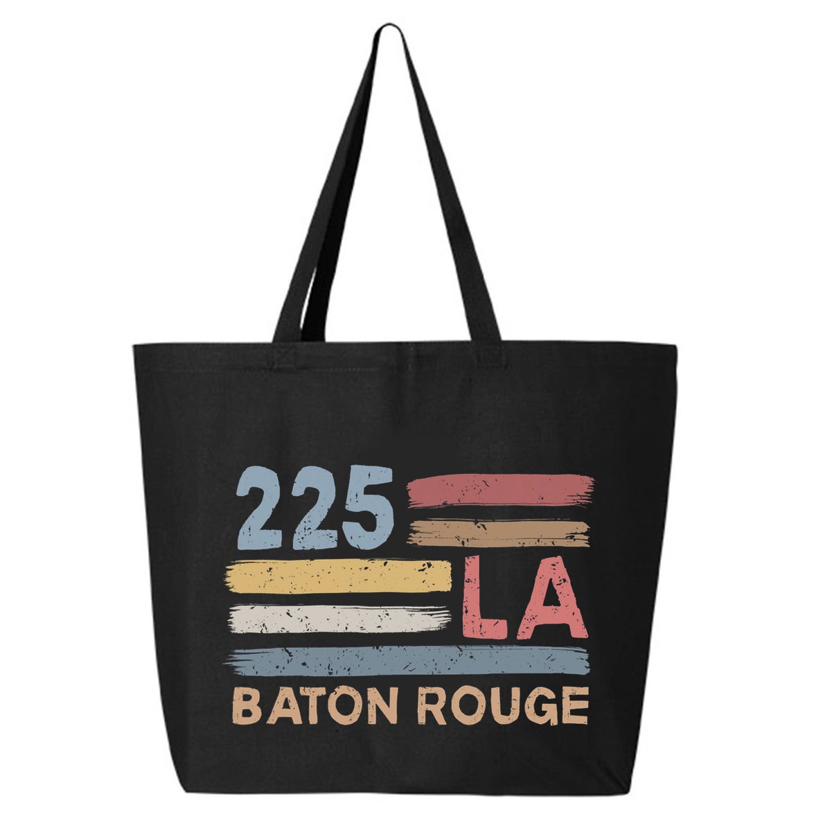 Retro Baton Rouge Area Code 225 Residents State Louisiana 25L Jumbo Tote