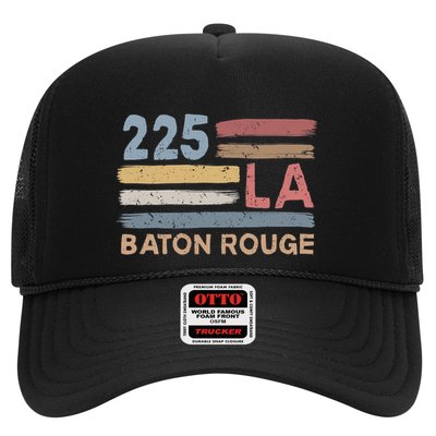 Retro Baton Rouge Area Code 225 Residents State Louisiana Trucker Hat