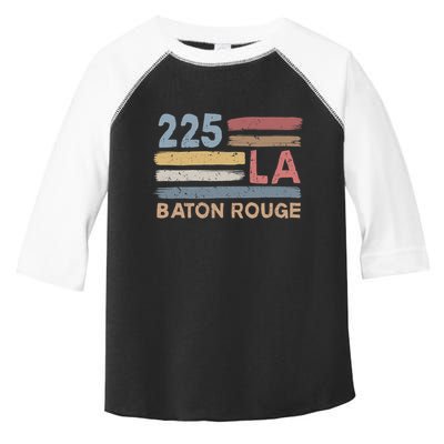 Retro Baton Rouge Area Code 225 Residents State Louisiana Toddler Fine Jersey T-Shirt