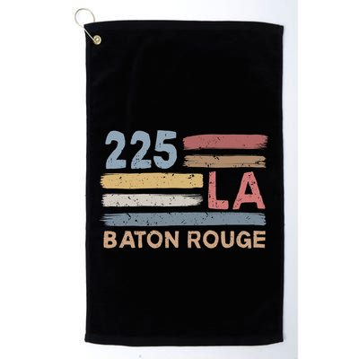Retro Baton Rouge Area Code 225 Residents State Louisiana Golf Towel