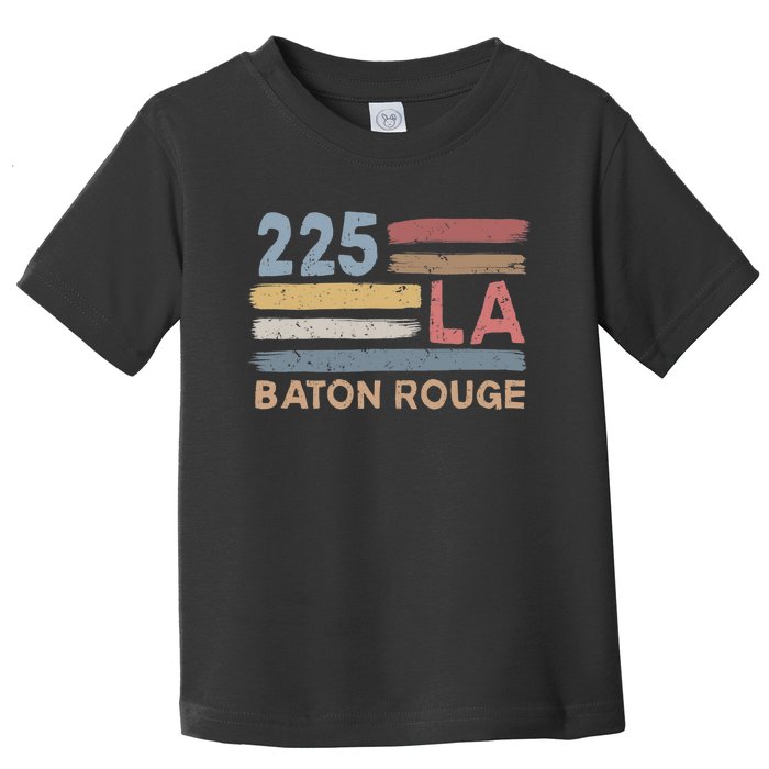 Retro Baton Rouge Area Code 225 Residents State Louisiana Toddler T-Shirt