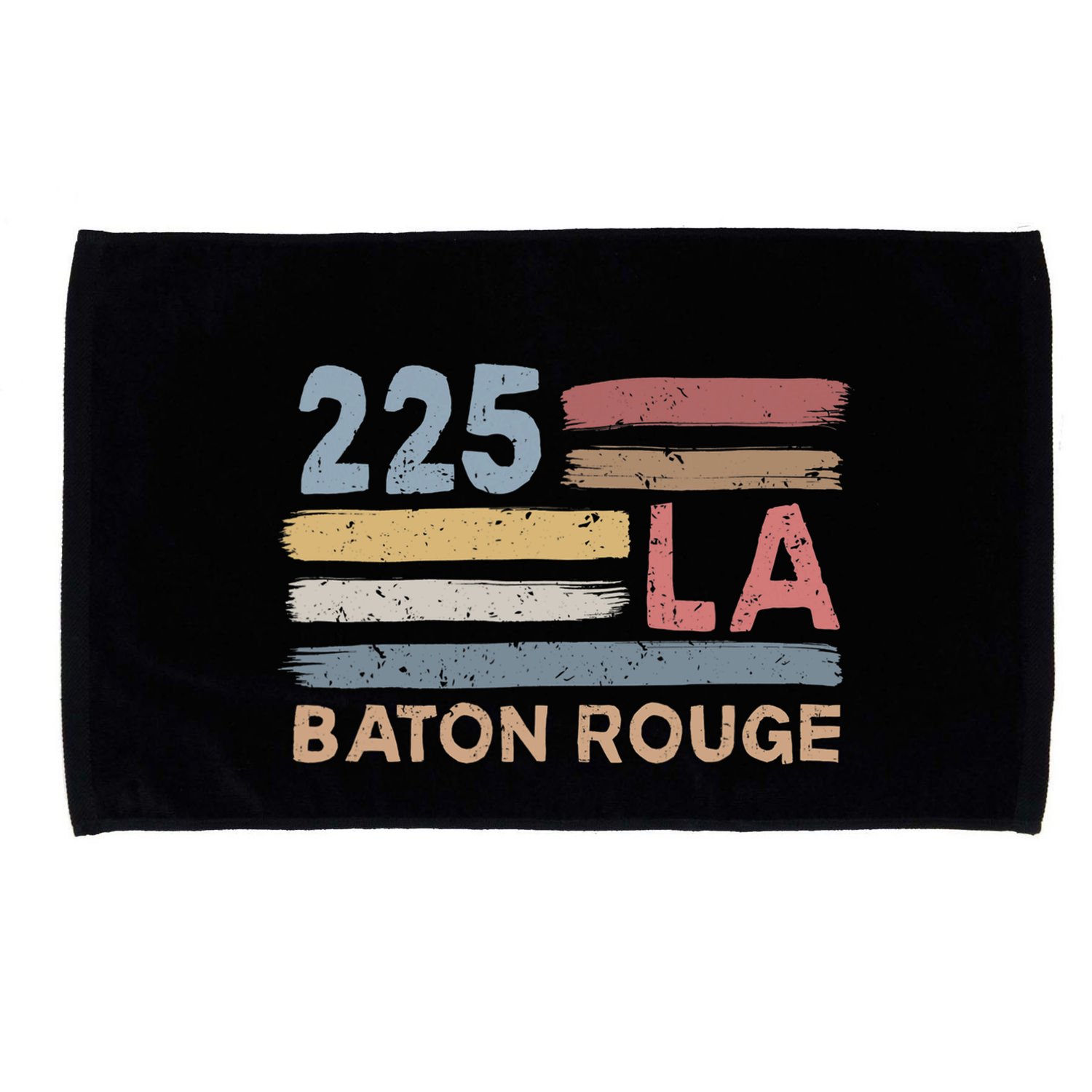 Retro Baton Rouge Area Code 225 Residents State Louisiana Microfiber Hand Towel