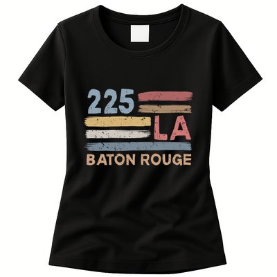 Retro Baton Rouge Area Code 225 Residents State Louisiana Womens T-Shirt