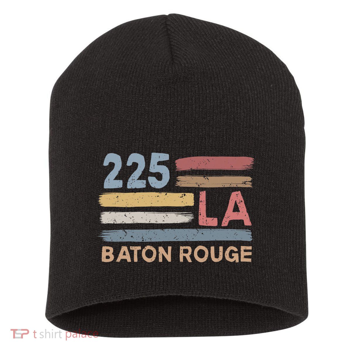 Retro Baton Rouge Area Code 225 Residents State Louisiana Short Acrylic Beanie