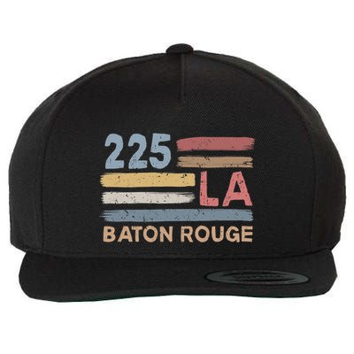 Retro Baton Rouge Area Code 225 Residents State Louisiana Wool Snapback Cap