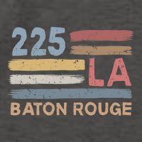 Retro Baton Rouge Area Code 225 Residents State Louisiana Vector Backpack