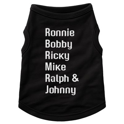 Ronnie Bobby Ricky Mike Ralph And Johnny Retro Vintage Doggie Tank