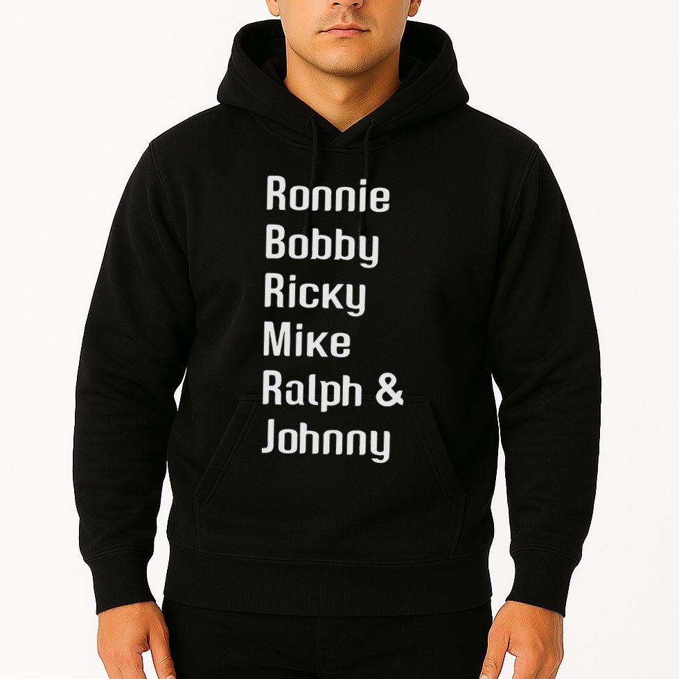 Ronnie Bobby Ricky Mike Ralph And Johnny Retro Vintage Hoodie