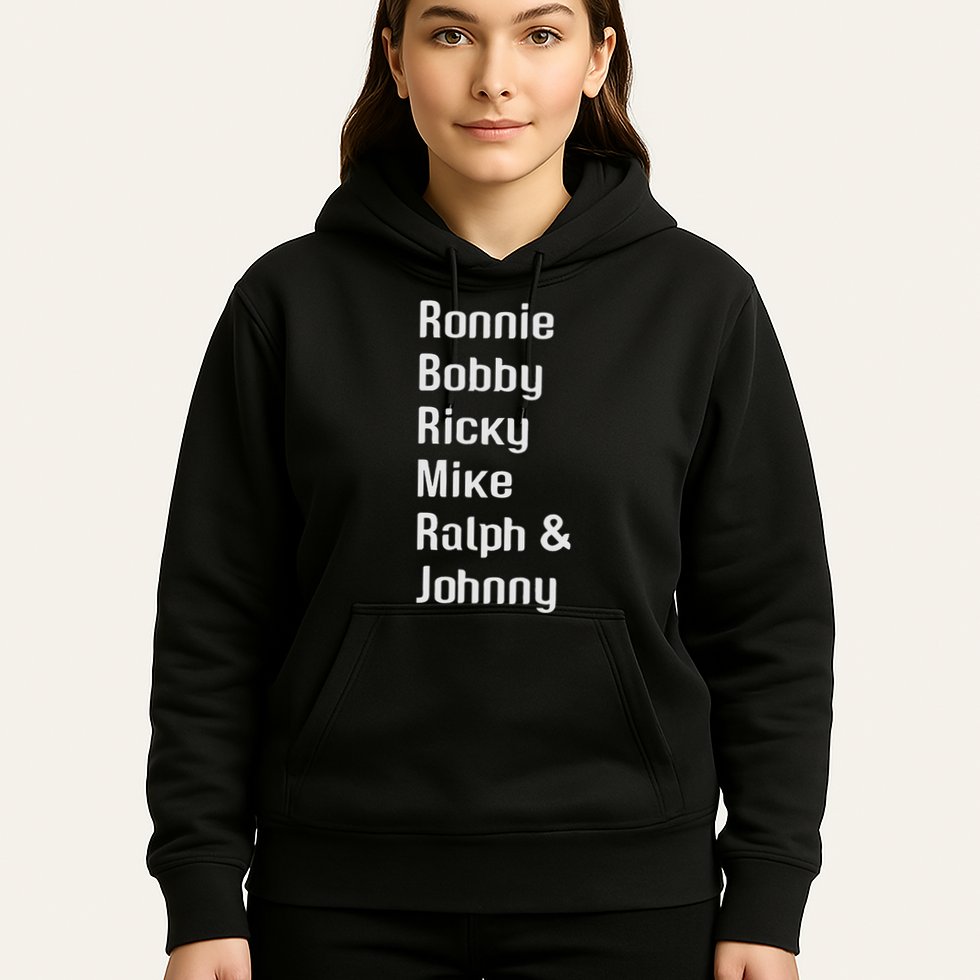 Ronnie Bobby Ricky Mike Ralph And Johnny Retro Vintage Hoodie