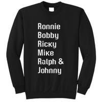 Ronnie Bobby Ricky Mike Ralph And Johnny Retro Vintage Sweatshirt