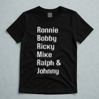 Ronnie Bobby Ricky Mike Ralph And Johnny Retro Vintage T-Shirt