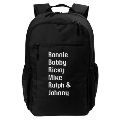 Ronnie Bobby Ricky Mike Ralph And Johnny Retro Vintage Backpack