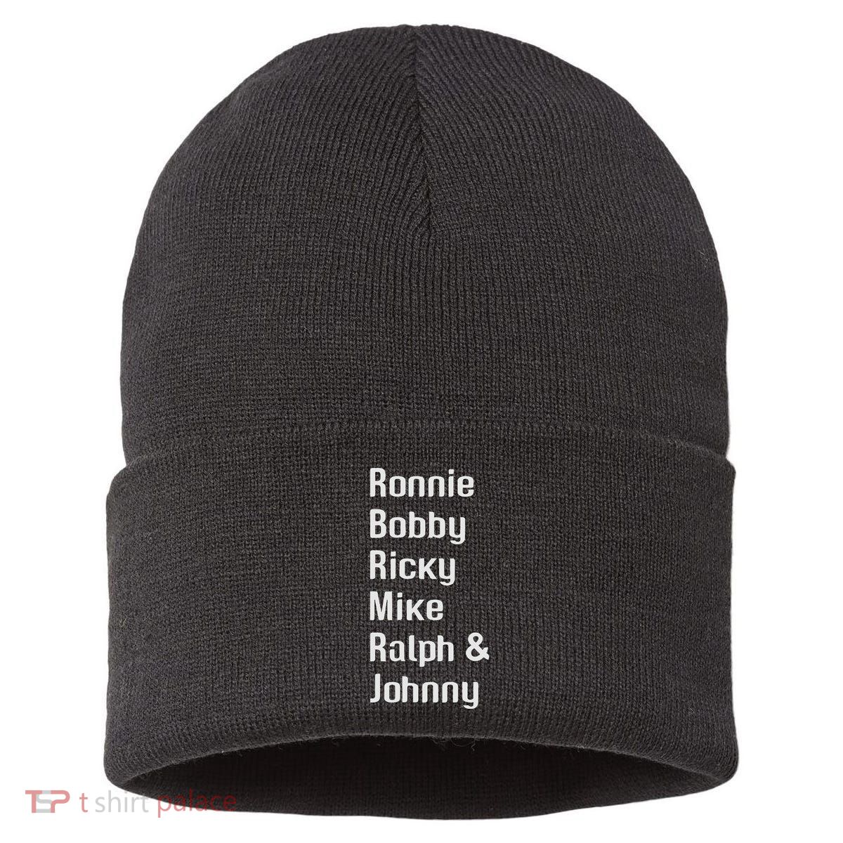 Ronnie Bobby Ricky Mike Ralph And Johnny Retro Vintage Sustainable Knit Beanie
