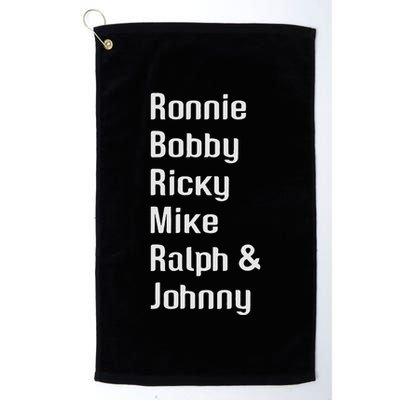 Ronnie Bobby Ricky Mike Ralph And Johnny Retro Vintage Golf Towel