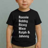 Ronnie Bobby Ricky Mike Ralph And Johnny Retro Vintage Toddler T-Shirt