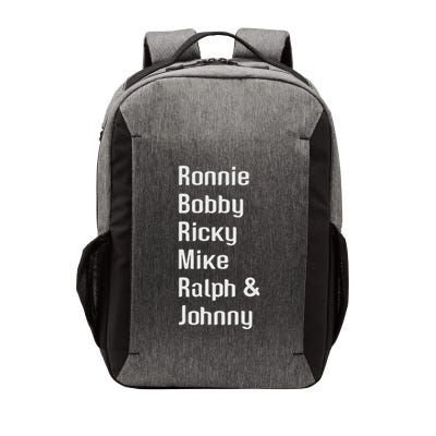 Ronnie Bobby Ricky Mike Ralph And Johnny Retro Vintage Vector Backpack