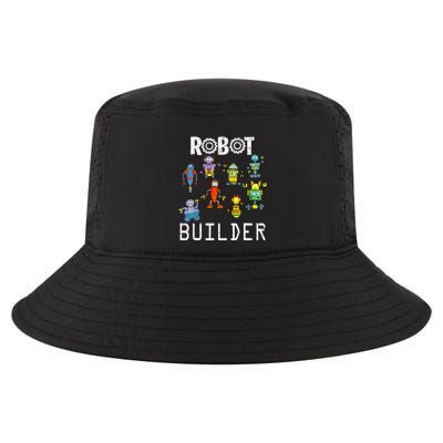 Robot Builder Robotics Engineer Funny Robot Engineering Cool Comfort Performance Bucket Hat