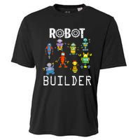 Robot Builder Robotics Engineer Funny Robot Engineering Cooling Performance Crew T-Shirt