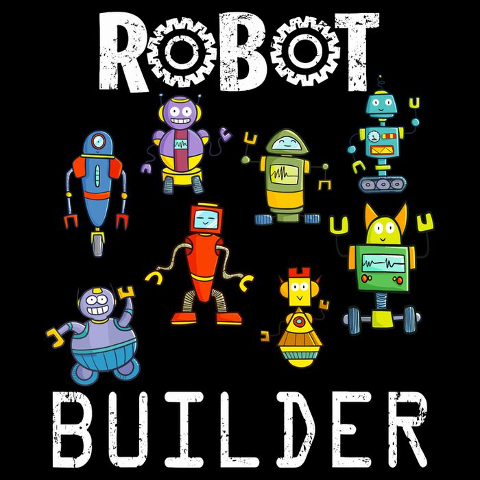 Robot Builder Robotics Engineer Funny Robot Engineering Cooling Performance Crew T-Shirt