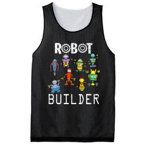 Robot Builder Robotics Engineer Funny Robot Engineering Mesh Reversible Basketball Jersey Tank