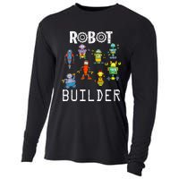 Robot Builder Robotics Engineer Funny Robot Engineering Cooling Performance Long Sleeve Crew