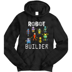 Robot Builder Robotics Engineer Funny Robot Engineering Tie Dye Hoodie