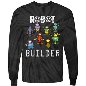 Robot Builder Robotics Engineer Funny Robot Engineering Tie-Dye Long Sleeve Shirt