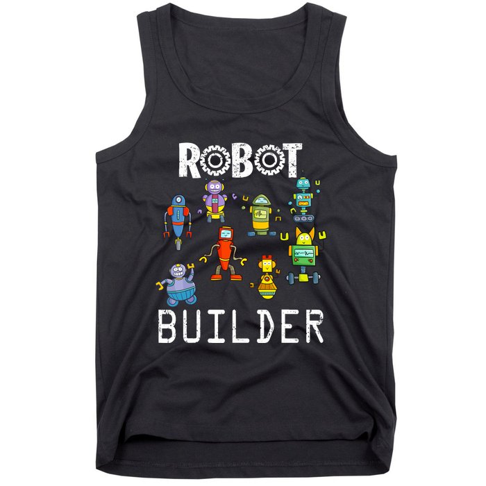 Robot Builder Robotics Engineer Funny Robot Engineering Tank Top