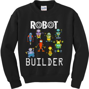 Robot Builder Robotics Engineer Funny Robot Engineering Kids Sweatshirt