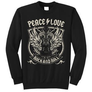 Rock Band Rock Concert Peace Love Rock And Roll Costume Rock Sweatshirt