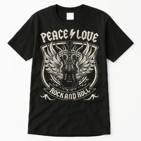 Rock Band Rock Concert Peace Love Rock And Roll Costume Rock Tall T-Shirt