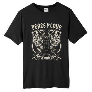 Rock Band Rock Concert Peace Love Rock And Roll Costume Rock Tall Fusion ChromaSoft Performance T-Shirt