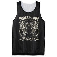 Rock Band Rock Concert Peace Love Rock And Roll Costume Rock Mesh Reversible Basketball Jersey Tank