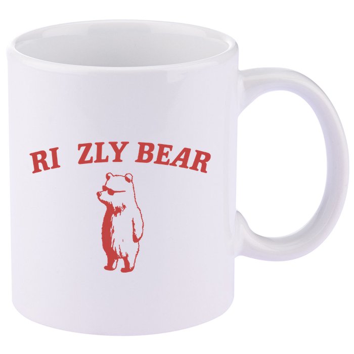 Rizzly Bear 11oz C Handle Ceramic Mug