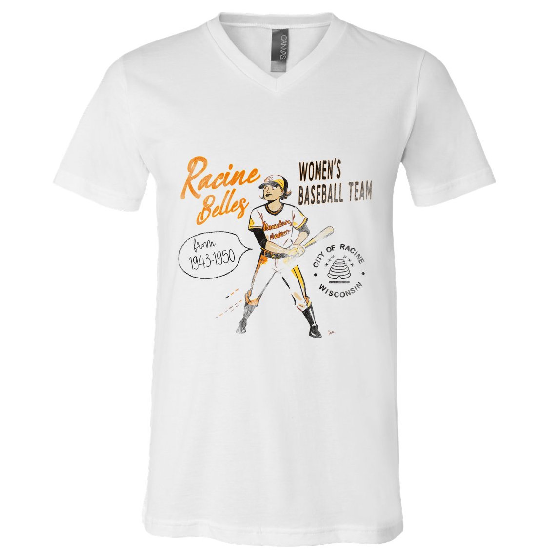 Racine Belles V-Neck T-Shirt