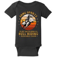 Rodeo Bull Riding Vintage Cowboy Country Ranch Bull Rider Baby Bodysuit