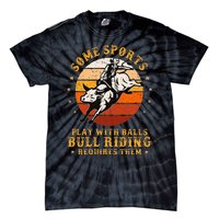 Rodeo Bull Riding Vintage Cowboy Country Ranch Bull Rider Tie-Dye T-Shirt