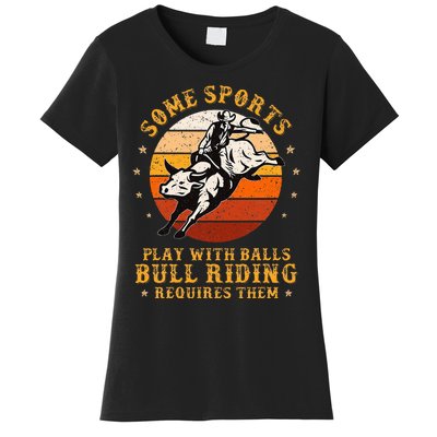 Rodeo Bull Riding Vintage Cowboy Country Ranch Bull Rider Women's T-Shirt