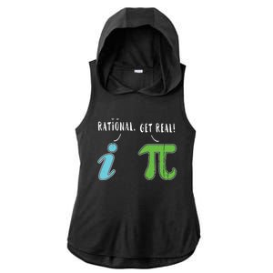 Real Be Rational Funny Math Meme Math Nerd Pi Day Gift Ladies PosiCharge Tri-Blend Wicking Draft Hoodie Tank