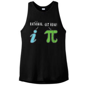 Real Be Rational Funny Math Meme Math Nerd Pi Day Gift Ladies PosiCharge Tri-Blend Wicking Tank