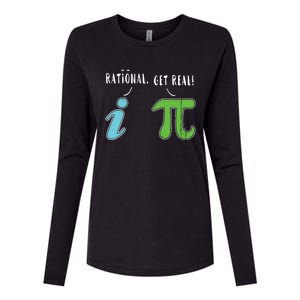 Real Be Rational Funny Math Meme Math Nerd Pi Day Gift Womens Cotton Relaxed Long Sleeve T-Shirt