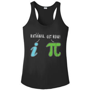 Real Be Rational Funny Math Meme Math Nerd Pi Day Gift Ladies PosiCharge Competitor Racerback Tank