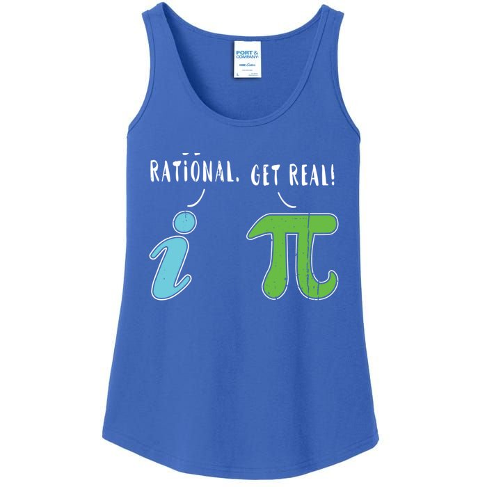 Real Be Rational Funny Math Meme Math Nerd Pi Day Gift Ladies Essential Tank