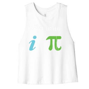 Real Be Rational Funny Math Meme Math Nerd Pi Day Gift Women's Racerback Cropped Tank