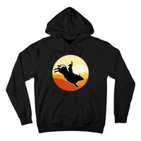 Retro Bull Riding Design Cow Bull Riding Hoodie