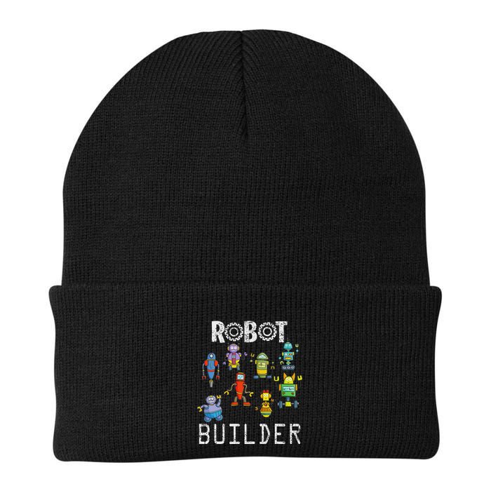 Robot Builder Robotics Engineer Funny Robot Engineering Knit Cap Winter Beanie