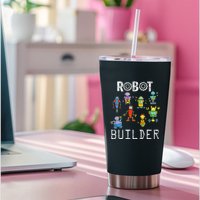 Robot Builder Robotics Engineer Funny Robot Engineering Permanent Decal Sticker
