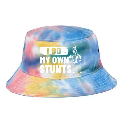 Rodeo Bull Rider I Do My Own Stunts Rodeo Party Bull Riding Gift Tie Dye Newport Bucket Hat