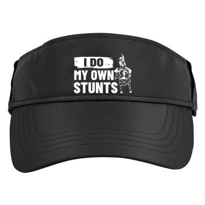 Rodeo Bull Rider I Do My Own Stunts Rodeo Party Bull Riding Gift Adult Drive Performance Visor