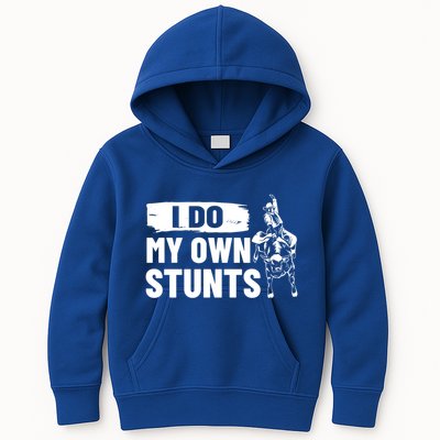 Rodeo Bull Rider I Do My Own Stunts Rodeo Party Bull Riding Gift Kids Hoodie